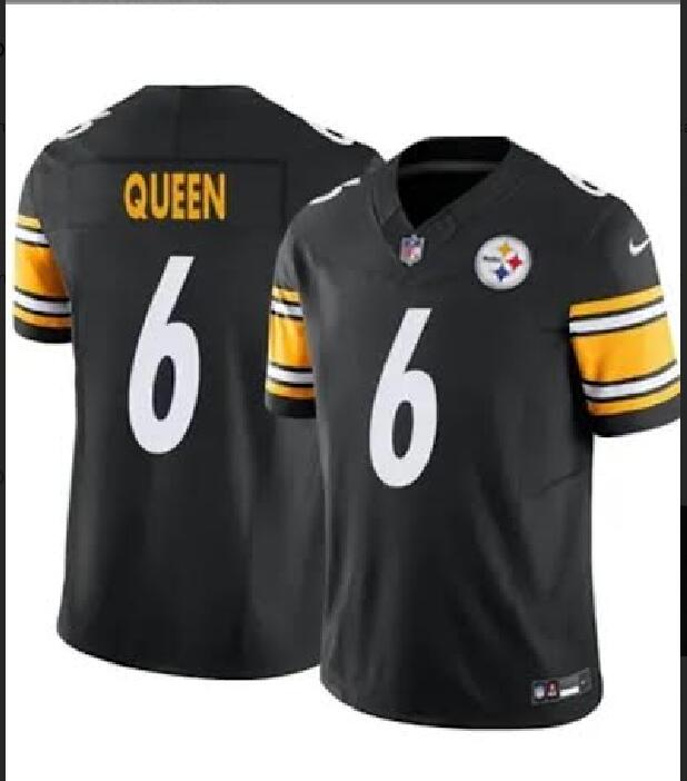 Men Pittsburgh Steelers #6 Queen black  2024 Nike NFL jersey->indianapolis colts->NFL Jersey